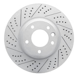 Dynamic Friction 2003-2015 Audi Q7 Left Front Drilled & Slotted Geoperformance Rotor by Dynamic Friction Company 830-74051D