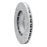 Dynamic Friction 2003-2015 Audi Q7 Left Front Drilled & Slotted Geoperformance Rotor by Dynamic Friction Company 830-74051D