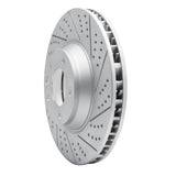 Dynamic Friction 2003-2015 Audi Q7 Right Front Drilled & Slotted Geoperformance Rotor by Dynamic Friction Company 830-74052D