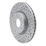 Dynamic Friction 2005-2025 Audi Q2 (Mexico) Front Left Drilled & Slotted Geoperformance Rotor by Dynamic Friction Company 830-74053L