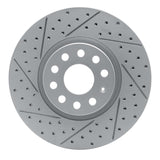 Dynamic Friction 2005-2025 Audi Q2 (Mexico) Front Left Drilled & Slotted Geoperformance Rotor by Dynamic Friction Company 830-74053L
