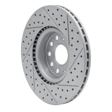Dynamic Friction 2005-2025 Audi Q2 (Mexico) Front Left Drilled & Slotted Geoperformance Rotor by Dynamic Friction Company 830-74053L