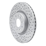 Dynamic Friction 2005-2025 Audi TT Front Right Drilled & Slotted Geoperformance Rotor by Dynamic Friction Company 830-74053R