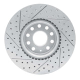 Dynamic Friction 2005-2025 Audi TT Front Right Drilled & Slotted Geoperformance Rotor by Dynamic Friction Company 830-74053R