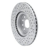 Dynamic Friction 2005-2025 Audi TT Front Right Drilled & Slotted Geoperformance Rotor by Dynamic Friction Company 830-74053R