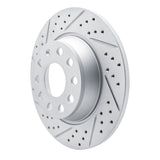 Dynamic Friction 2005-2018 Audi Q3 (Mexico) Rear Left Drilled & Slotted Geoperformance Rotor by Dynamic Friction Company 830-74055L
