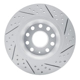 Dynamic Friction 2005-2018 Audi Q3 (Mexico) Rear Left Drilled & Slotted Geoperformance Rotor by Dynamic Friction Company 830-74055L