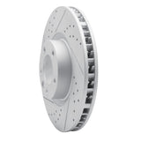 Dynamic Friction 2011-2018 Porsche Cayenne Right Front Drilled & Slotted Geoperformance Rotor by Dynamic Friction Company 830-74056D
