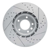 Dynamic Friction 2011-2018 Porsche Cayenne Right Front Drilled & Slotted Geoperformance Rotor by Dynamic Friction Company 830-74056D