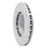 Dynamic Friction 2011-2018 Porsche Cayenne Right Front Drilled & Slotted Geoperformance Rotor by Dynamic Friction Company 830-74056D