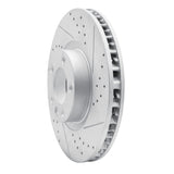 Dynamic Friction 2011-2018 Porsche Cayenne Left Front Drilled & Slotted Geoperformance Rotor by Dynamic Friction Company 830-74057D