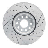 Dynamic Friction 2018-2025 Volkswagen Atlas Front Left Drilled & Slotted Geoperformance Rotor by Dynamic Friction Company 830-74058L
