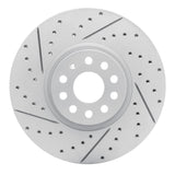 Dynamic Friction 2018-2025 Volkswagen Atlas Front Left Drilled & Slotted Geoperformance Rotor by Dynamic Friction Company 830-74058L