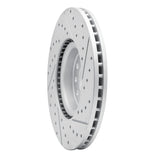 Dynamic Friction 2018-2025 Volkswagen Atlas Front Left Drilled & Slotted Geoperformance Rotor by Dynamic Friction Company 830-74058L