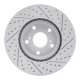 Dynamic Friction 2006-2015 Lexus IS250 Left Front Drilled & Slotted Geoperformance Rotor by Dynamic Friction Company 830-75014D