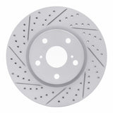 Dynamic Friction 2006-2015 Lexus IS250 Left Front Drilled & Slotted Geoperformance Rotor by Dynamic Friction Company 830-75014D
