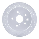 Dynamic Friction 2006-2015 Lexus Is250 Rear Left Drilled & Slotted Geoperformance Rotor by Dynamic Friction Company 830-75016L