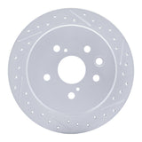Dynamic Friction 2006-2015 Lexus Is250 Rear Right Drilled & Slotted Geoperformance Rotor by Dynamic Friction Company 830-75016R