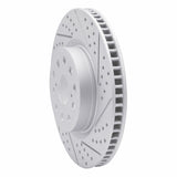 Dynamic Friction 2007-2023 Lexus Ls460 Front Right Drilled & Slotted Geoperformance Rotor by Dynamic Friction Company 830-75017R