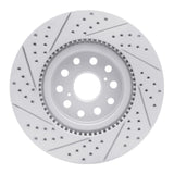 Dynamic Friction 2007-2023 Lexus Ls460 Front Right Drilled & Slotted Geoperformance Rotor by Dynamic Friction Company 830-75017R