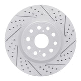 Dynamic Friction 2007-2023 Lexus Ls460 Front Right Drilled & Slotted Geoperformance Rotor by Dynamic Friction Company 830-75017R