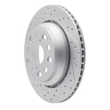 Dynamic Friction 2007-2017 Lexus Ls460 Rear Left Drilled & Slotted Geoperformance Rotor by Dynamic Friction Company 830-75018L