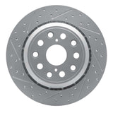Dynamic Friction 2007-2017 Lexus Ls460 Rear Left Drilled & Slotted Geoperformance Rotor by Dynamic Friction Company 830-75018L