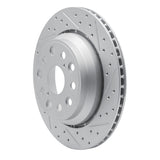 Dynamic Friction 2007-2017 Lexus Ls460 Rear Right Drilled & Slotted Geoperformance Rotor by Dynamic Friction Company 830-75018R