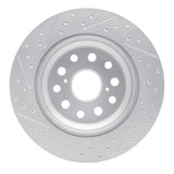Dynamic Friction 2007-2017 Lexus Ls460 Rear Right Drilled & Slotted Geoperformance Rotor by Dynamic Friction Company 830-75018R