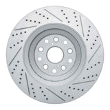 Dynamic Friction 2007-2023 Lexus Ls460 Left Front Drilled & Slotted Geoperformance Rotor by Dynamic Friction Company 830-75019D