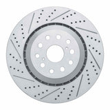Dynamic Friction 2007-2023 Lexus Ls460 Left Front Drilled & Slotted Geoperformance Rotor by Dynamic Friction Company 830-75019D