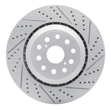 Dynamic Friction 2007-2023 Lexus Ls500 Right Front Drilled & Slotted Geoperformance Rotor by Dynamic Friction Company 830-75020D
