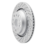 Dynamic Friction 2007-2017 Lexus Ls600H Left Rear Drilled & Slotted Geoperformance Rotor by Dynamic Friction Company 830-75021D