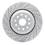Dynamic Friction 2007-2017 Lexus Ls600H Left Rear Drilled & Slotted Geoperformance Rotor by Dynamic Friction Company 830-75021D