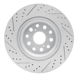 Dynamic Friction 2007-2017 Lexus Ls600H Right Rear Drilled & Slotted Geoperformance Rotor by Dynamic Friction Company 830-75022D