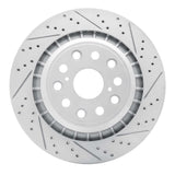 Dynamic Friction 2007-2017 Lexus Ls600H Right Rear Drilled & Slotted Geoperformance Rotor by Dynamic Friction Company 830-75022D