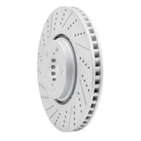 Dynamic Friction 2007-2011 Lexus GS350 Left Front Drilled & Slotted Geoperformance Rotor by Dynamic Friction Company 830-75023D