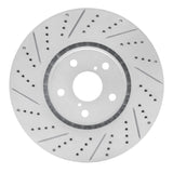 Dynamic Friction 2007-2011 Lexus GS350 Left Front Drilled & Slotted Geoperformance Rotor by Dynamic Friction Company 830-75023D