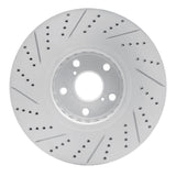 Dynamic Friction 2007-2011 Lexus GS350 Right Front Drilled & Slotted Geoperformance Rotor by Dynamic Friction Company 830-75024D