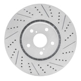 Dynamic Friction 2007-2011 Lexus GS350 Right Front Drilled & Slotted Geoperformance Rotor by Dynamic Friction Company 830-75024D