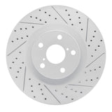 Dynamic Friction 2009-2011 Lexus Gs450H Right Front Drilled & Slotted Geoperformance Rotor by Dynamic Friction Company 830-75028D