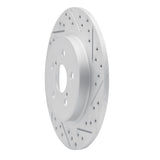 Dynamic Friction 2011-2017 Lexus Ct200H Rear Right Drilled & Slotted Geoperformance Rotor by Dynamic Friction Company 830-75029R