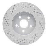 Dynamic Friction 2011-2017 Lexus Ct200H Rear Right Drilled & Slotted Geoperformance Rotor by Dynamic Friction Company 830-75029R