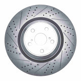 Dynamic Friction 2010-2017 Lexus Ls460 Left Front Drilled & Slotted Geoperformance Rotor by Dynamic Friction Company 830-75030D