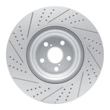 Dynamic Friction 2010-2017 Lexus Ls460 Right Front Drilled & Slotted Geoperformance Rotor by Dynamic Friction Company 830-75031D