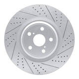 Dynamic Friction 2010-2017 Lexus Ls460 Right Front Drilled & Slotted Geoperformance Rotor by Dynamic Friction Company 830-75031D