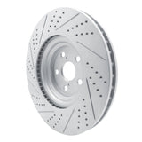 Dynamic Friction 2010-2017 Lexus Ls460 Right Front Drilled & Slotted Geoperformance Rotor by Dynamic Friction Company 830-75031D