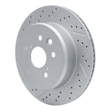 Dynamic Friction 2006-2020 Lexus Gs450H Rear Left Drilled & Slotted Geoperformance Rotor by Dynamic Friction Company 830-75036L