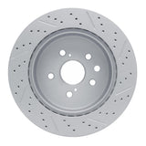 Dynamic Friction 2006-2020 Lexus Gs450H Rear Left Drilled & Slotted Geoperformance Rotor by Dynamic Friction Company 830-75036L