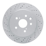 Dynamic Friction 2006-2020 Lexus Gs450H Rear Left Drilled & Slotted Geoperformance Rotor by Dynamic Friction Company 830-75036L